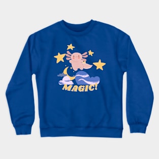 Axolotl Magic Design Crewneck Sweatshirt